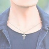 ブルガリ BVLGARI ラテンクロス 328947 ネックレス K18ホワイトゴールド ダイヤモンド メンズ レディース【中古】【Aランク】