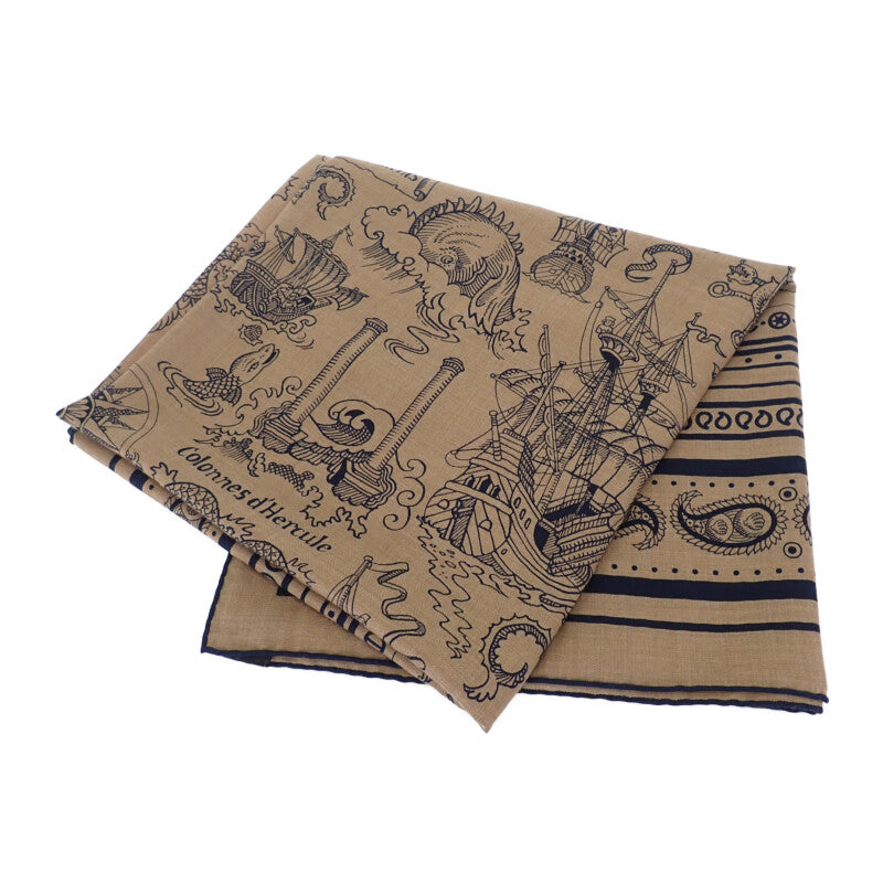 エルメス HERMES カレジェアン140 船乗りのタトゥー バンダナ スカーフ