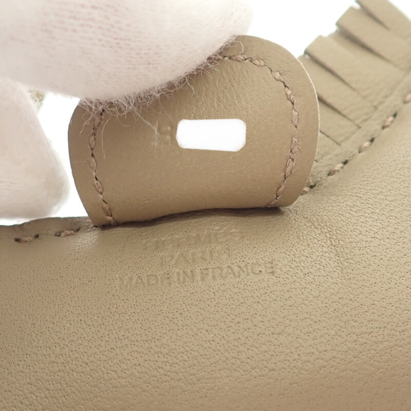 【中古】エルメス HERMES ロデオチャームPM バッグチャーム ラムスキン アニョーミロ ベージュマルファ B(2023年)刻印 レディース メンズ【Aランク】