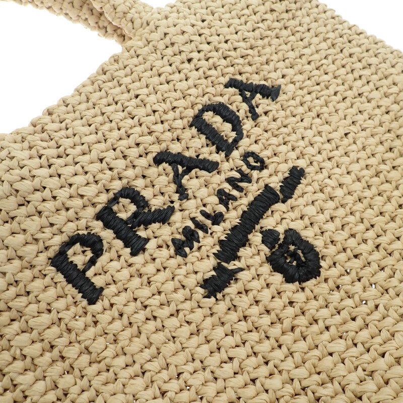 プラダ PRADA スモール クロシェ ラフィア風 1BG422 トートバッグ ビス