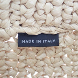 プラダ PRADA スモール クロシェ ラフィア風 1BG422 トートバッグ ナチュラル レディース【中古】【Aランク】