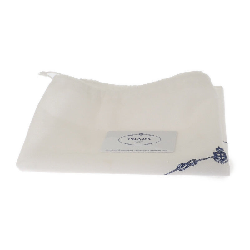 プラダ PRADA カナパトート ボーダー 1BG439 2WAYバッグ ショルダーバッグ キャンバス パープル グリーン ゴールド金具 レディース【中古】【ABランク】