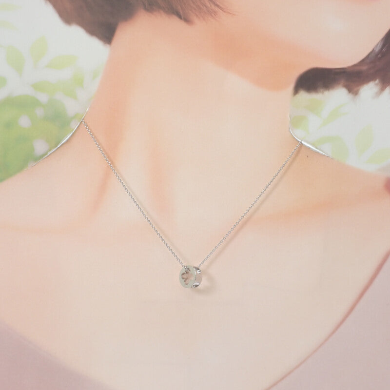 ルイヴィトン LOUIS VUITTON パンダンティフアンプラント Q93125 ネックレス K18ホワイトゴールド レディース ユニセックス【中古】【Aランク】