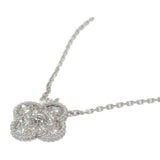 ヴァンクリーフ＆アーペル Van Cleef & Arpels ヴィンテージアルハンブラ VCARA46100 ネックレス K18ホワイトゴールド ダイヤモンド レディース【中古】【Aランク】