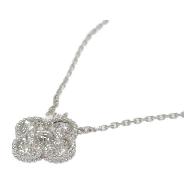ヴァンクリーフ＆アーペル Van Cleef & Arpels ヴィンテージアルハンブラ VCARA46100 ネックレス K18ホワイトゴールド ダイヤモンド レディース【中古】【Aランク】