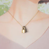 エルメス HERMES オーケリーPM ネックレス ヴォースイフト メタル ゴールド ブラウン レディース メンズ【中古】【Aランク】