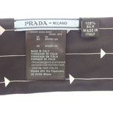 【中古】プラダ PRADA プリントツイル 1FF008_2DTR_F0967 スカーフ シルク ブラック ホワイト レディース【Aランク】