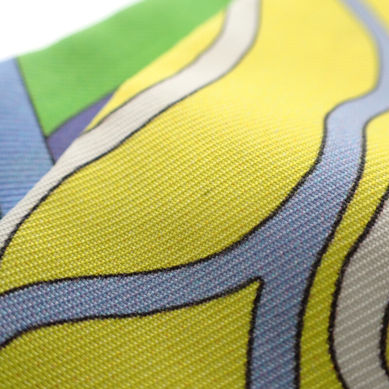 【中古】エルメス HERMES ツイリー BALLET AQUATIQUE スカーフ シルク イエロー グリーン ブラック  レディース ユニセックス【ABランク】