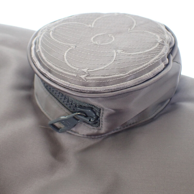 ルイヴィトン LOUIS VUITTON LVエンブロイダリーオーバーサイズボンバージャケット 50 ブルゾン ナイロン グレー メンズ【中古】【Aランク】