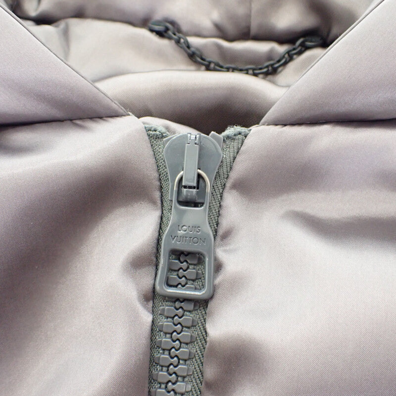 ルイヴィトン LOUIS VUITTON LVエンブロイダリーオーバーサイズボンバージャケット 50 ブルゾン ナイロン グレー メンズ【中古】【Aランク】