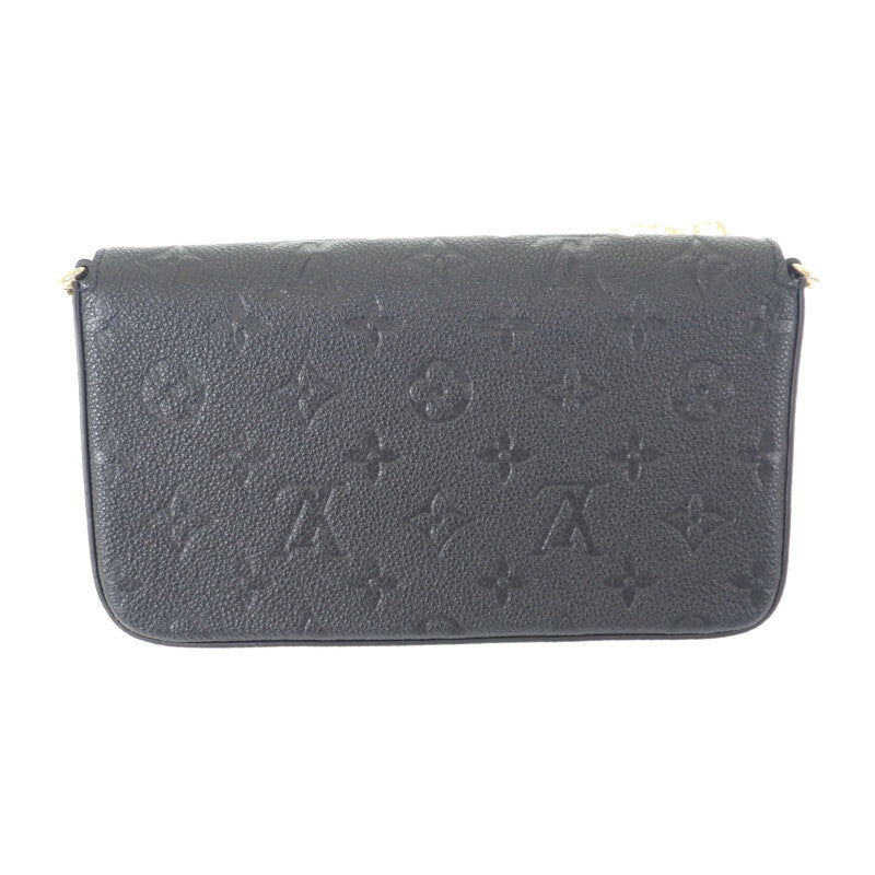 ルイヴィトン LOUIS VUITTON ポシェット・フェリシー M82477 ショルダーバッグ モノグラムアンプラント ブラック レディース【中古】【Sランク】
