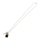 エルメス HERMES アミュレットパドロックPM H057027FD00 ネックレス メタル バッファローホーン ゴールド ブラック レディース【中古】【ABランク】