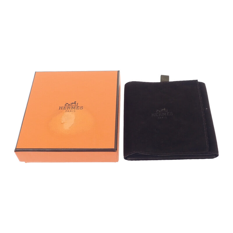 HERMES Amulette Padlock PM H057027FD00 Necklace Metal Buffalo Horn Gold Black Women's [Used] [Rank AB]