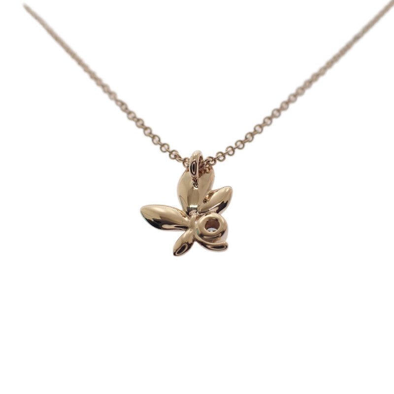 ティファニー TIFFANY&Co. パロマ・ピカソ オリーブリーフ ペンダント ミニ 60021537 ネックレス K18ピンクゴールド ダイヤモンド レディース【中古】【Aランク】