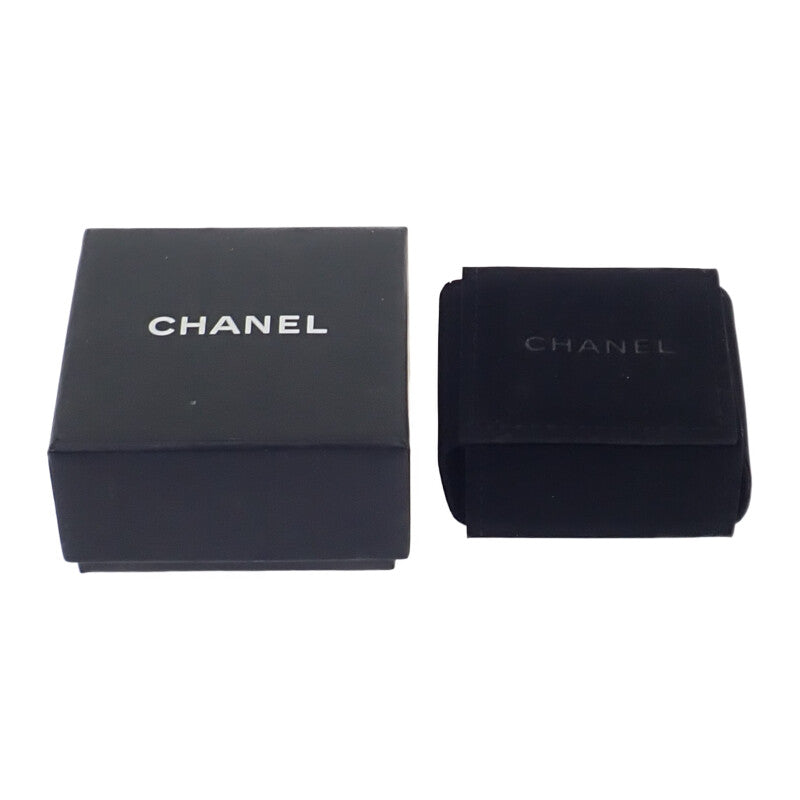 【中古】シャネル CHANEL CCスクエア 15C ピアス フェイクパール ストラス ブラック レディース【ABランク】