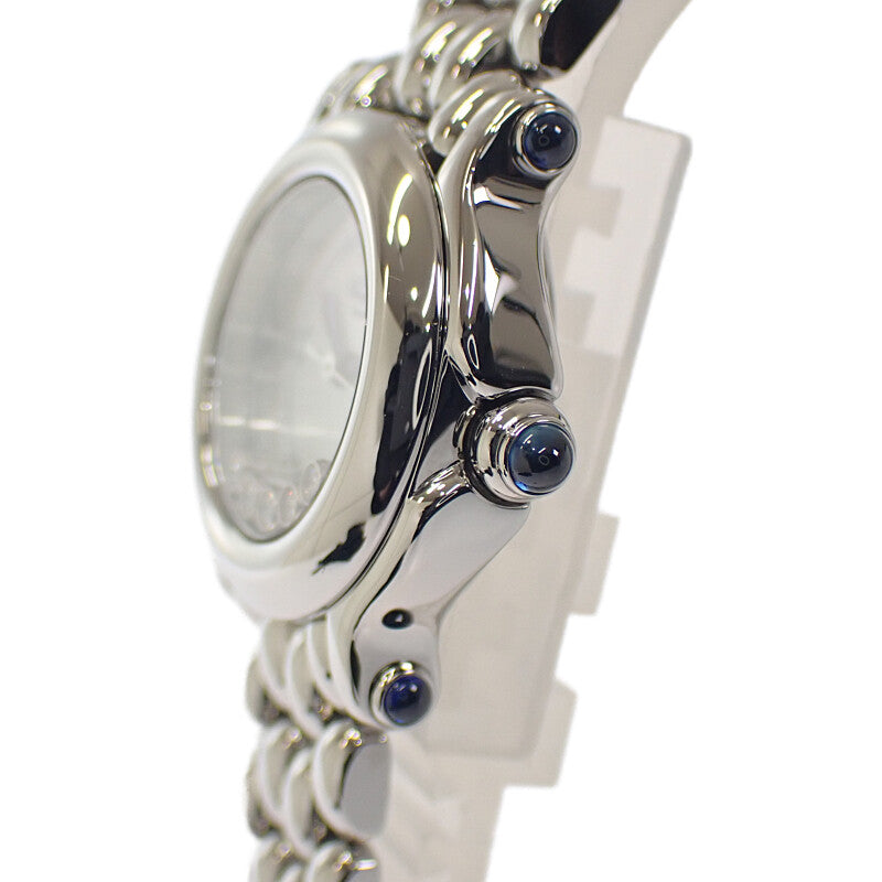 ショパール Chopard ハッピースポーツ 27/8250-23 腕時計 ステンレススチール クオーツ ホワイトシェル文字盤 レディース【中古】【Aランク】