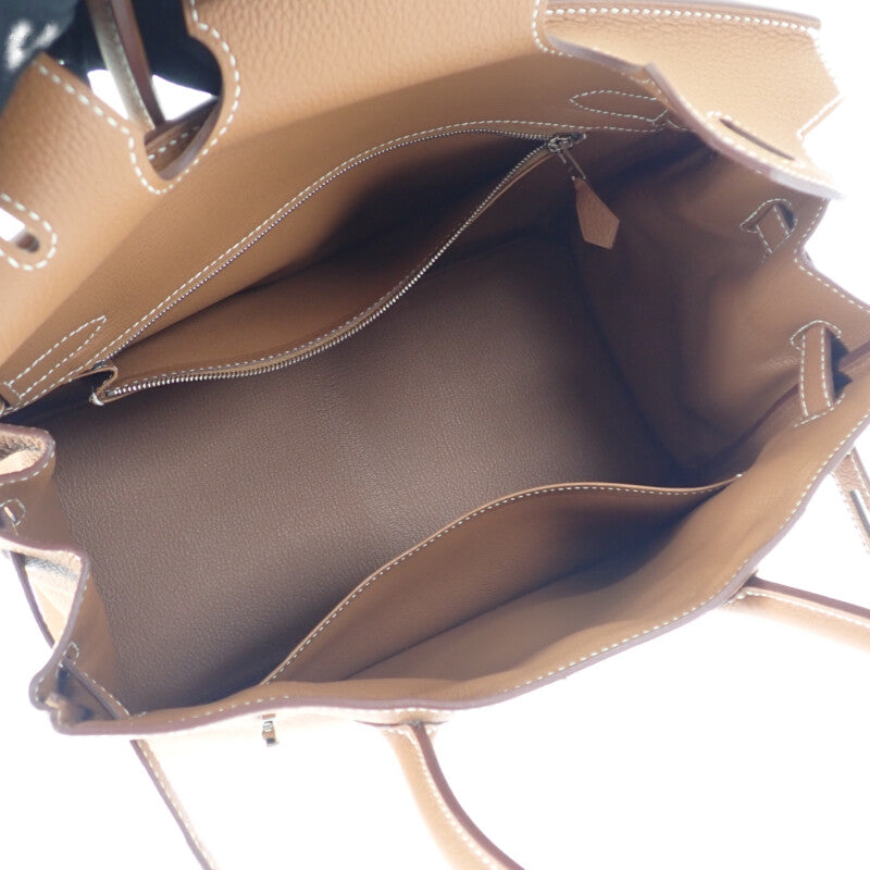 エルメス HERMES バーキン 30 ハンドバッグ トゴ ゴールド シルバー金具 レディース【中古】【SAランク】