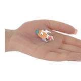 エルメス HERMES スペースHバッジ H077352FPAB ブローチ メタル マルチ オレンジ レディース【中古】【Aランク】