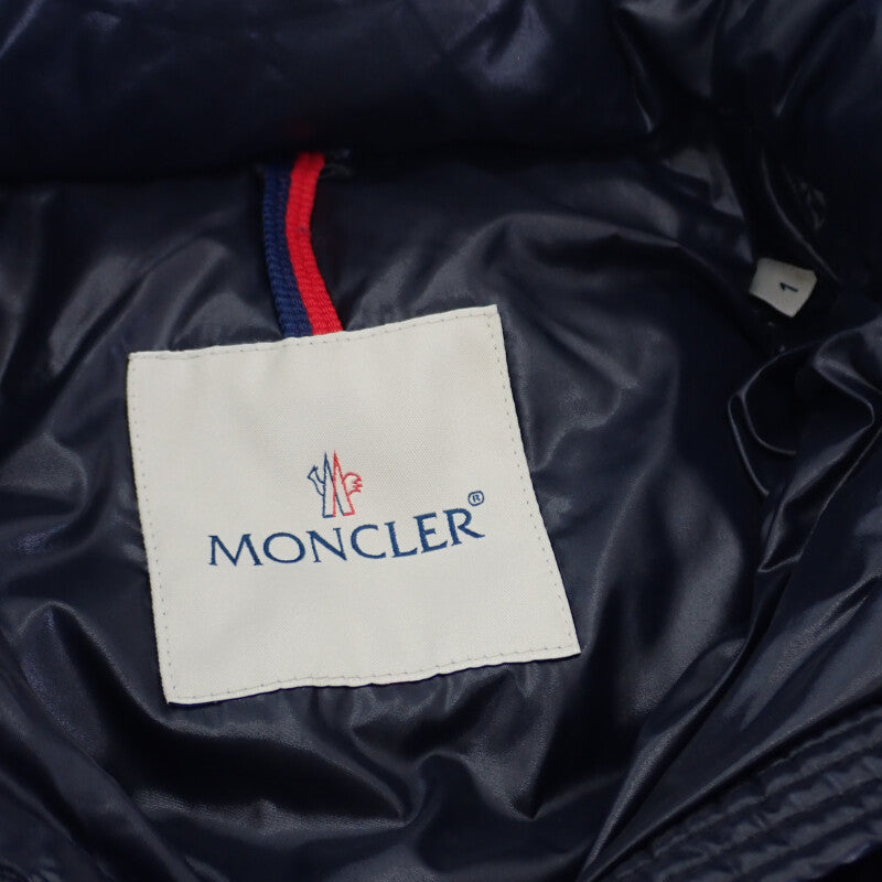 モンクレール MONCLER MOKA ダウンコート 1 42093493110568950 ダウンジャケット ナイロン ブラック レディース【中古】【ABランク】
