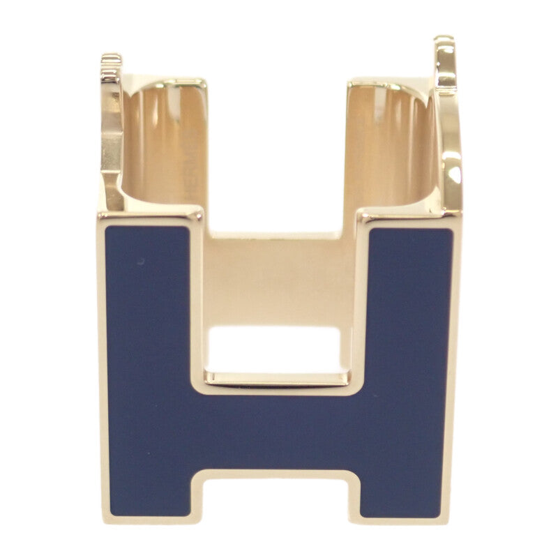 エルメス HERMES Hシュヴァル H603852S01 スカーフリング メタル ブルー・マリン アルザン パーマブラス レディース【中古】【Aランク】