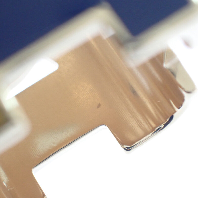 エルメス HERMES Hシュヴァル H603852S01 スカーフリング メタル ブルー・マリン アルザン パーマブラス レディース【中古】【Aランク】