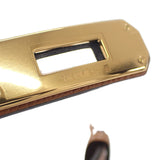 エルメス HERMES ケリー18 W刻印 H069853 ベルト ヴォーエプソン ブラウン ゴールド金具 レディース【中古】【Sランク】