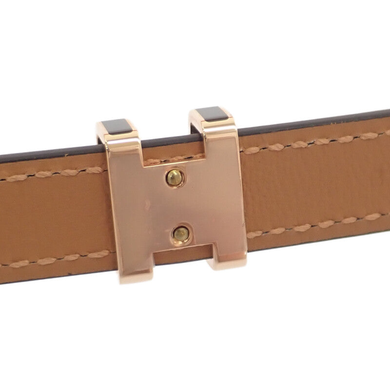 エルメス HERMES ケリー18 W刻印 H069853 ベルト ヴォーエプソン ブラウン ゴールド金具 レディース【中古】【Sランク】