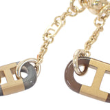 【中古】エルメス HERMES シュルメールPM 100002FD ネックレス メタル バッファローホーン ゴールド  ゴールド金具 レディース【Aランク】