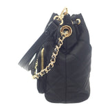 【中古】プラダ PRADA チェーンRe-Nylonショルダー 1BH038 2WAYバッグ ナイロン ブラック ゴールド金具 レディース【Aランク】