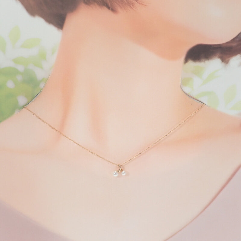 ミキモト MIKIMOTO アコヤパール PP-20496I ネックレス K18ピンク