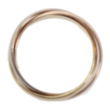 カルティエ CARTIER トリニティリングSM 12号 52 B4235152 リング K18ゴールド イエローゴールド ホワイトゴールド ピンクゴールド レディース【中古】【Aランク】