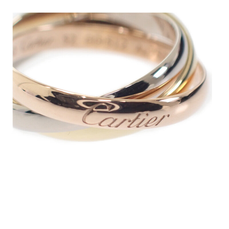カルティエ CARTIER トリニティリングSM 12号 52 B4235152 リング K18ゴールド イエローゴールド ホワイトゴールド ピンクゴールド レディース【中古】【Aランク】
