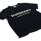 バーバリー BURBERRY ロゴ 8011651 半袖Ｔシャツ コットン ブラック M レディース【中古】【ABランク】