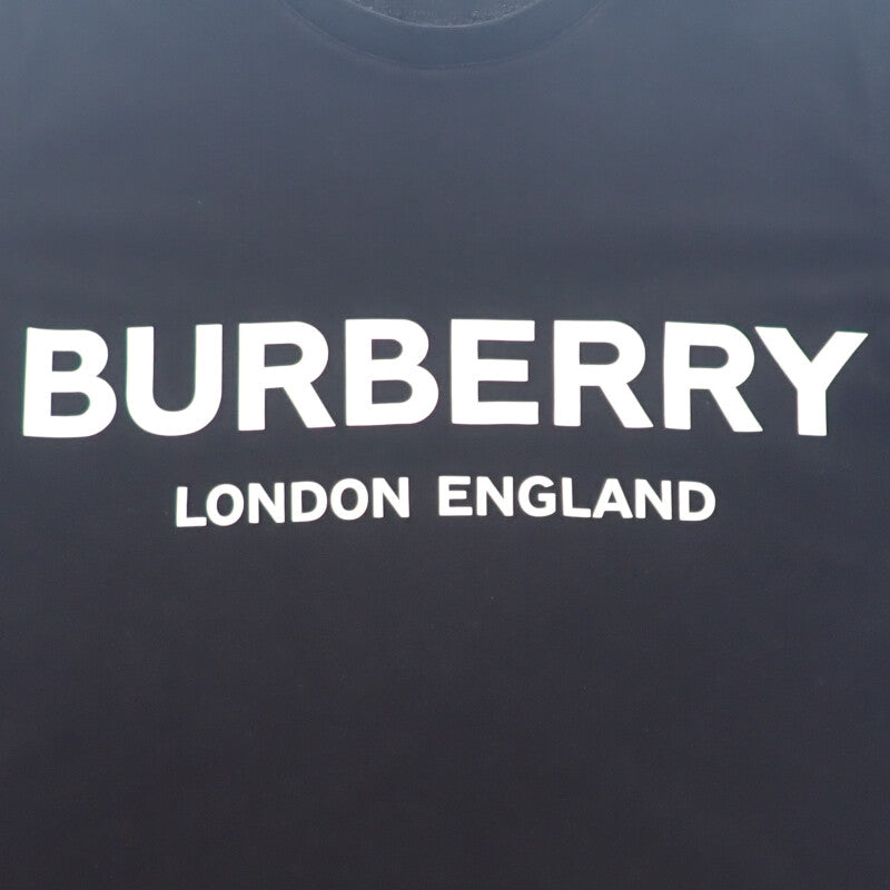 バーバリー BURBERRY ロゴ 8011651 半袖Tシャツ コットン ブラック M