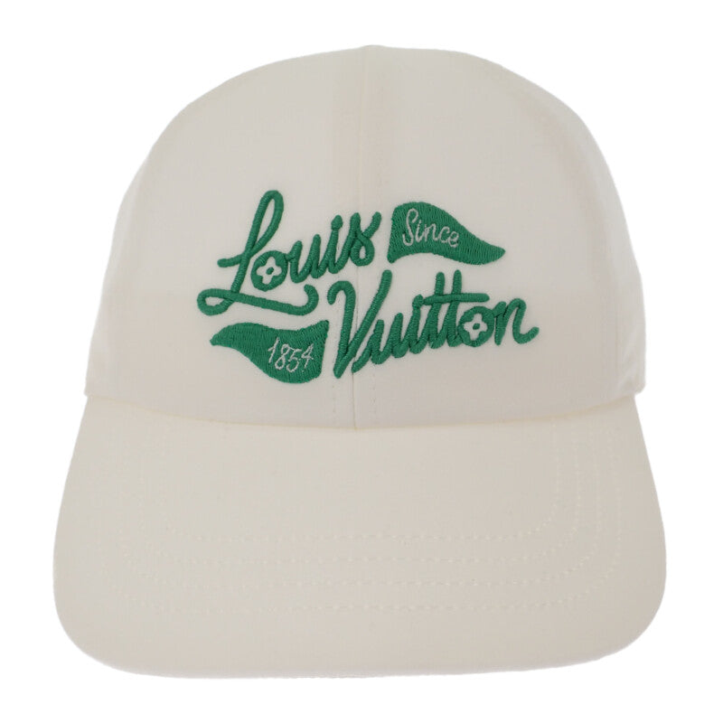 ルイヴィトン LOUIS VUITTON ゴルフ M M5023M キャップ コットン ホワイト グリーン シルバー金具 メンズ レディース ユニセックス【中古】【Aランク】