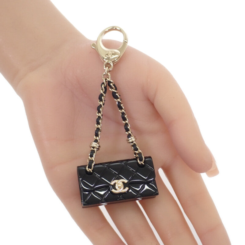 シャネル CHANEL マトラッセチェーンバッグ ABA121_B09999_NL990 バッグチャーム レジン ブラック レディース【中古】【Aランク】