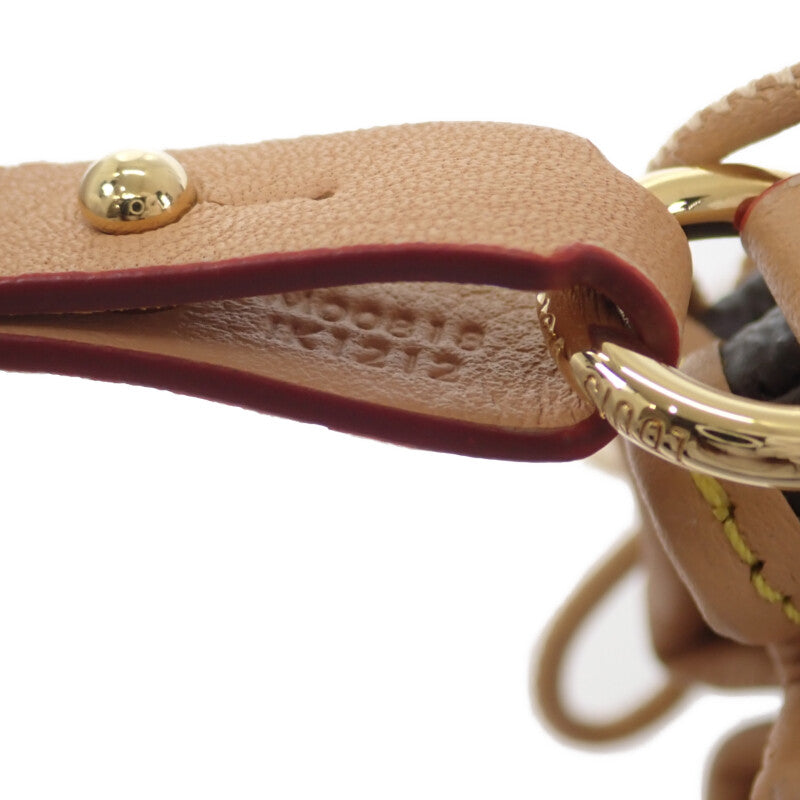 【中古】ルイヴィトン LOUIS VUITTON ビジューサック・マイクロノエ M00818 バッグチャーム モノグラムキャンバス ブラウン レディース【Aランク】