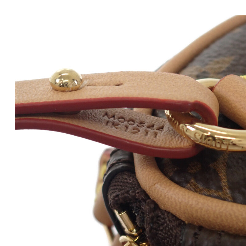 【中古】ルイヴィトン LOUIS VUITTON ビジューサック・マイクロノエ M00818 バッグチャーム モノグラムキャンバス ブラウン レディース【Aランク】