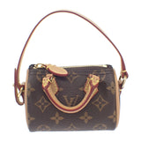 【中古】ルイヴィトン LOUIS VUITTON ビジューサック・マイクロ M00544 バッグチャーム モノグラムキャンバス ブラウン レディース【Aランク】