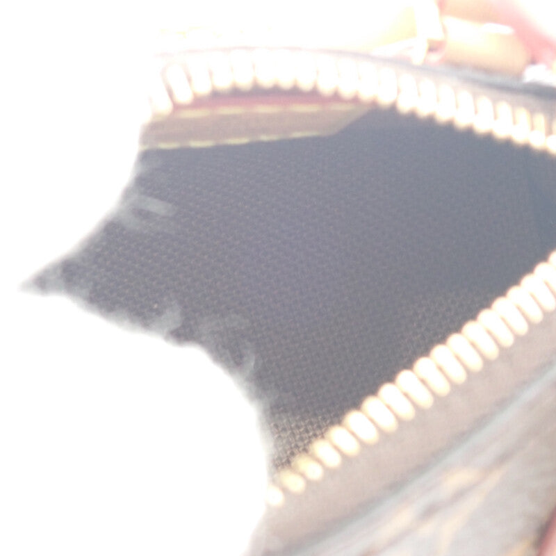 【中古】ルイヴィトン LOUIS VUITTON ビジューサック・マイクロ M00544 バッグチャーム モノグラムキャンバス ブラウン レディース【Aランク】