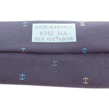 エルメス HERMES シルクツイルタイ Hトノー H006342T ネクタイ シルク ネイビー マルチカラー メンズ【中古】【SAランク】