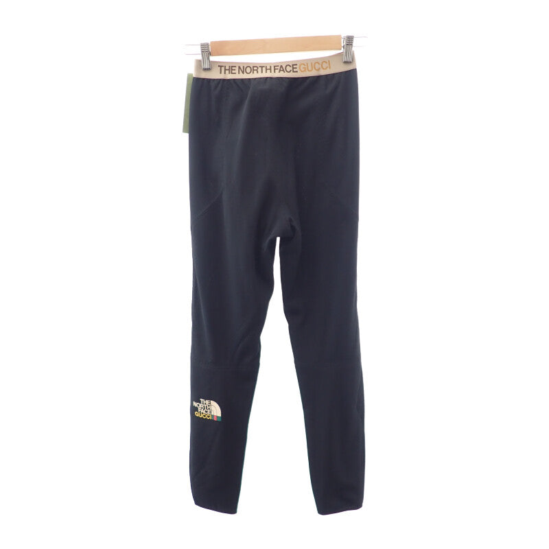 グッチ GUCCI THE NORTH FACE コラボ トレッキングロング S 663910 パンツ ポリエステル ブラック メンズ【中古】【SAランク】