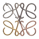 ロエベ LOEWE アナグラム J000245X10 ブローチ メタル マルチカラー レディース【中古】【ABランク】