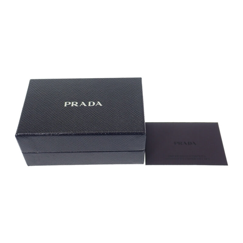 プラダ PRADA サフィアーノ コンパクトウォレット 1MH021 三つ折り財布 サフィアーノ グレー レディース【中古】【SAランク】