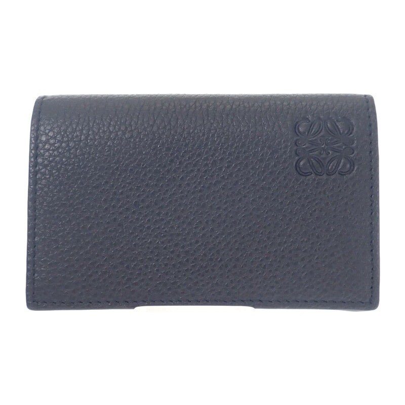 ロエベ LOEWE ビジネス C660M97X05 カードケース カーフ ブラック メンズ レディース【中古】【Aランク】