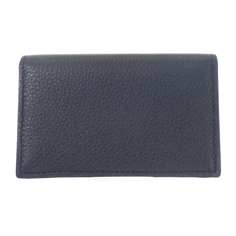 ロエベ LOEWE ビジネス C660M97X05 カードケース カーフ ブラック メンズ レディース【中古】【Aランク】