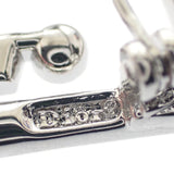 ディオール Dior ロゴ ブローチ メタル ラインストーン シルバー レディース【中古】【ABランク】