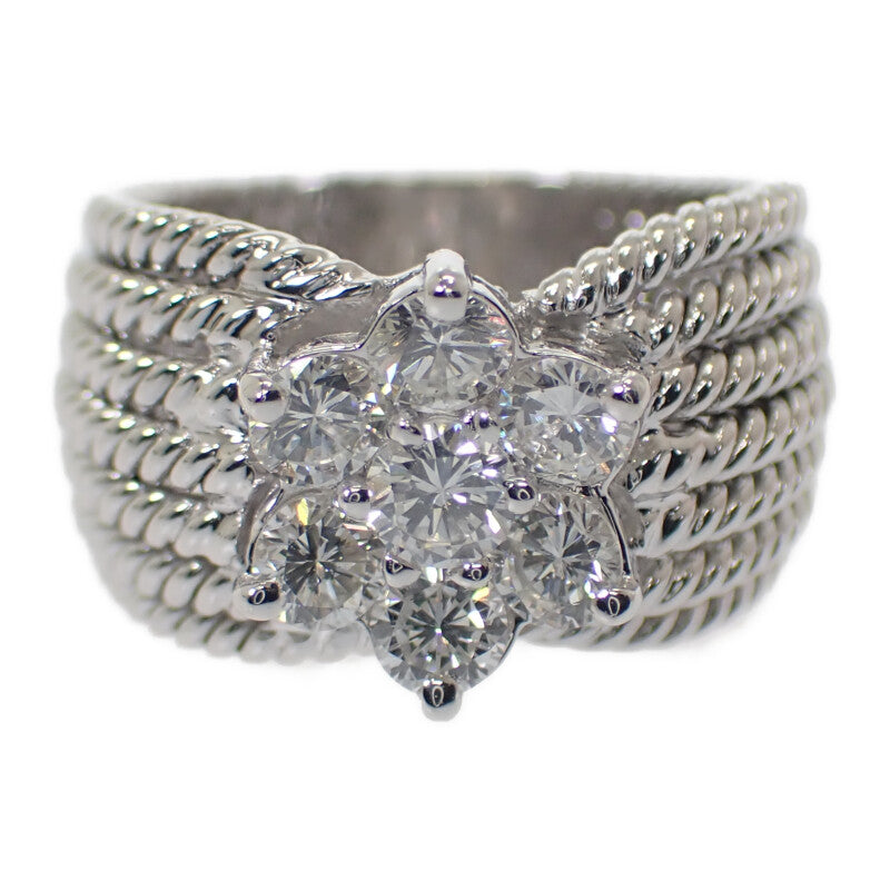 ダミアーニ Damiani ジュエリー リング K18ホワイトゴールド 12号 ダイヤモンド レディース【中古】【Aランク】