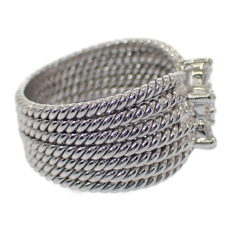 ダミアーニ Damiani ジュエリー リング K18ホワイトゴールド 12号 ダイヤモンド レディース【中古】【Aランク】