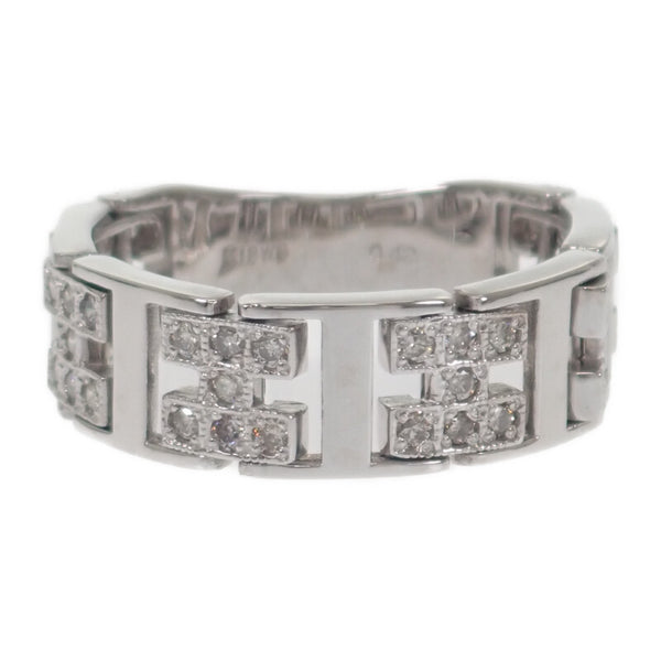 K18WG デザインジュエリー 14.5号 リング K18ホワイトゴールド ダイヤモンド レディース【中古】【Aランク】